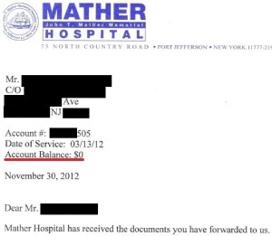 Hospital Bill Debt A4V Process