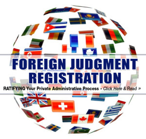 Foreign Judgment Registration world