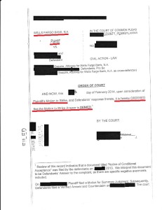 Wells Fargo Foreclosure Denied