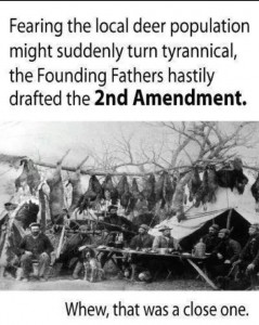 2nd amendment satire deer population