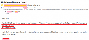 Australia credit card success empowering email