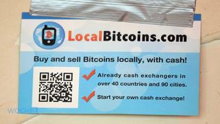 Local Bitcoins business card promo
