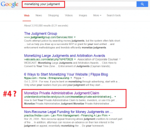 4 in google monetize judgment