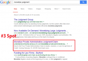 Monetize Judgment 3 in Google