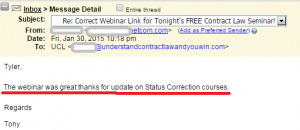 Webinar feedback 41