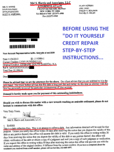 Law Firm Notice Demand Debt Collector Before