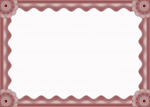 Red Landscape Certificate
