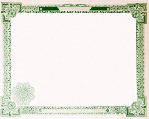 Vintage Stock Certificate