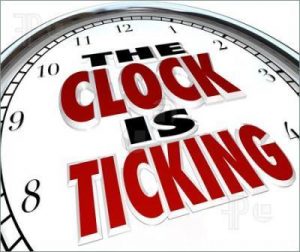 clock is ticking.