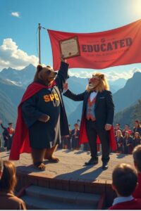 Secured Party Bear Graduation EDU Courses1