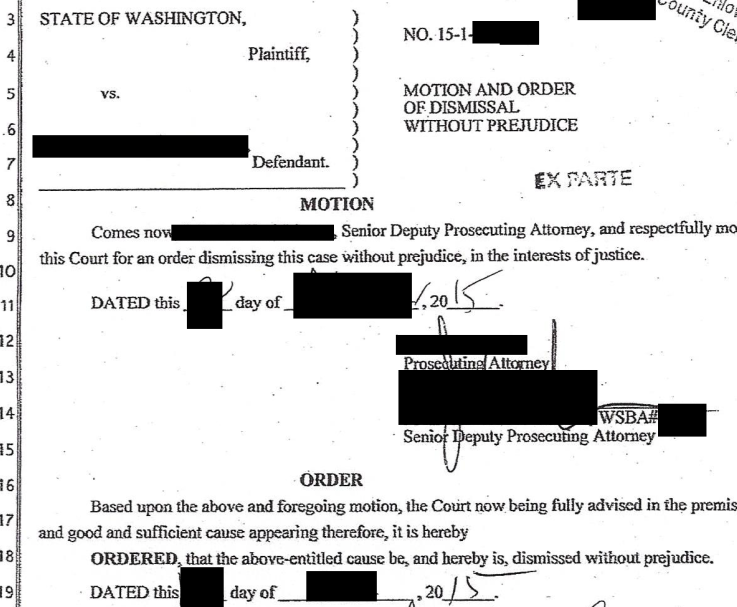 SPC Win Case Dismissed No Plea