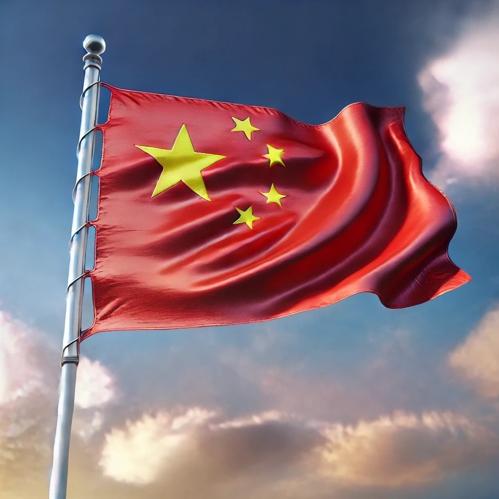 Chinese flag displayed in Beijing representing China’s role in U.S. debt and Federal Reserve discussions