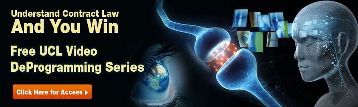 Futuristic digital brain, glowing neural synapse, and earth with digital screens promoting free UCL video deprogramming series